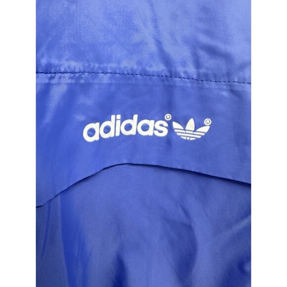 Vintage 80s Adidas Trefoil Track Windbreaker Jacket Made In USA Purple Blue - Picture 2 of 12
